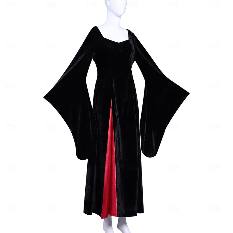 Gothic Horror Dark Academia Dress Costume Fancy Dress Gothic Movie Cosplay for Women's Adults Halloween Carnival Performance Party Dress3