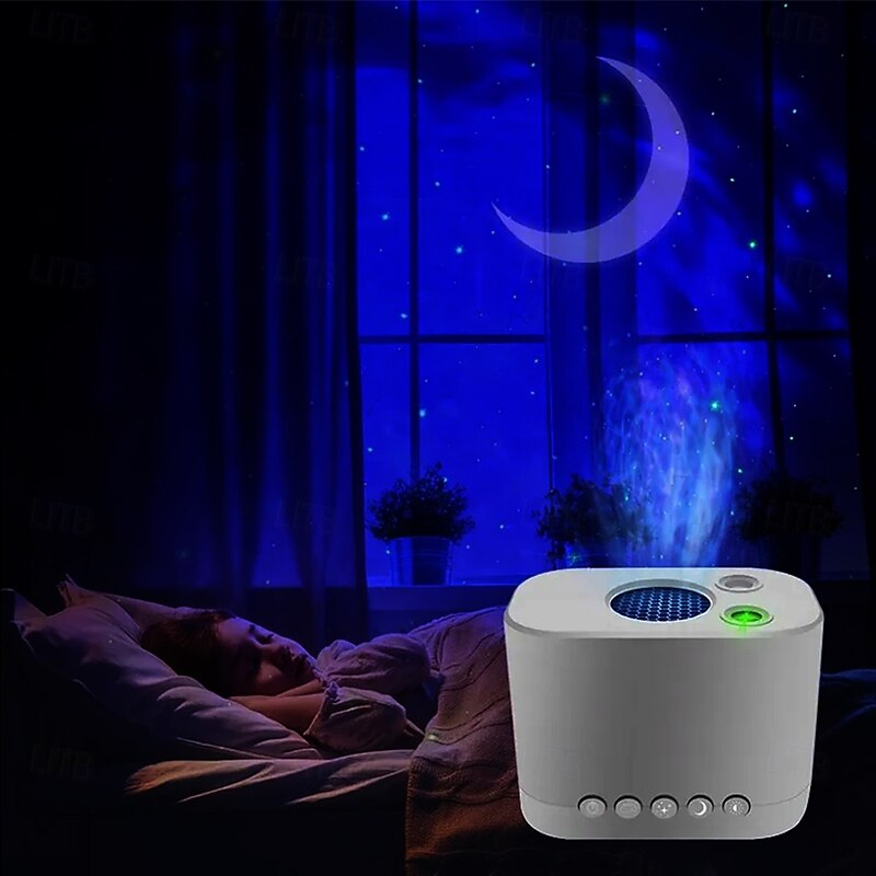 Star Projector Night Lamp - USB Powered Celestial Projection Light for Bedroom Atmosphere Adjustable Brightness LED Night Light2
