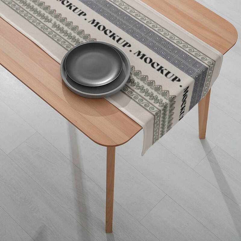 1Pc Rectangular Digital Printed Table Runner – Simple and Elegant Table Flag for Dining Table, Banquet, Wedding, and Home Decoration2