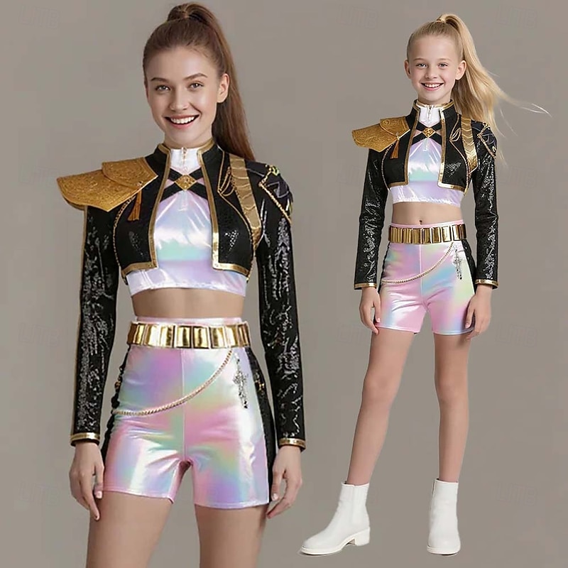 Korean Idol Inspired Idol Pop Star Costume Fancy Dress Virtual Idol Movie Cosplay for Women's Girls' Adults Kid's Halloween Carnival Performance Comic Con Anime Expo