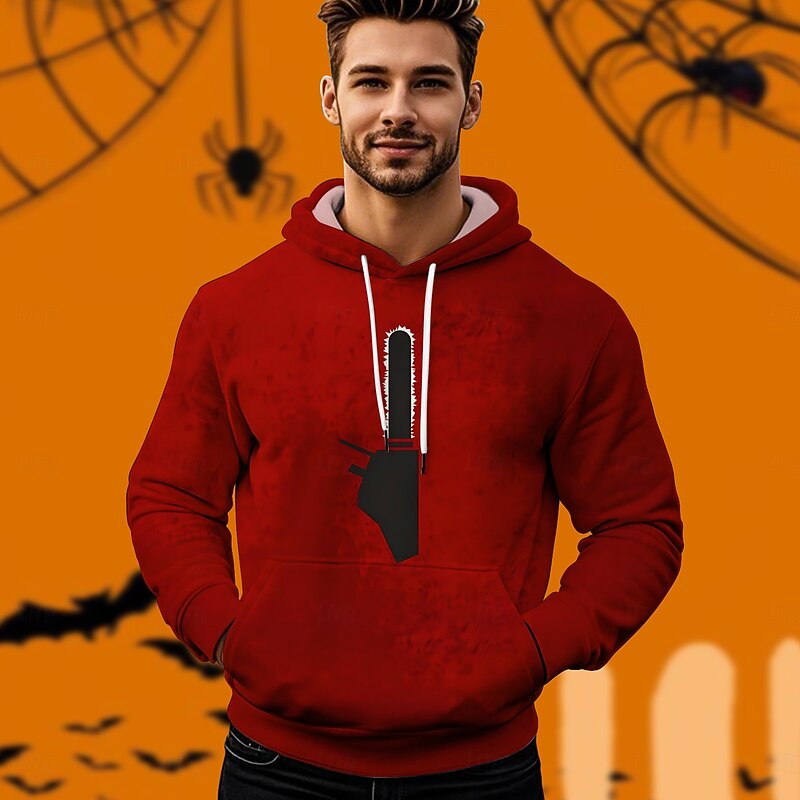 Scream Ghostface Hoodie Pullover Character Graphic For Men's Women's Unisex Adults' Halloween Carnival 3D Print Performance Party3