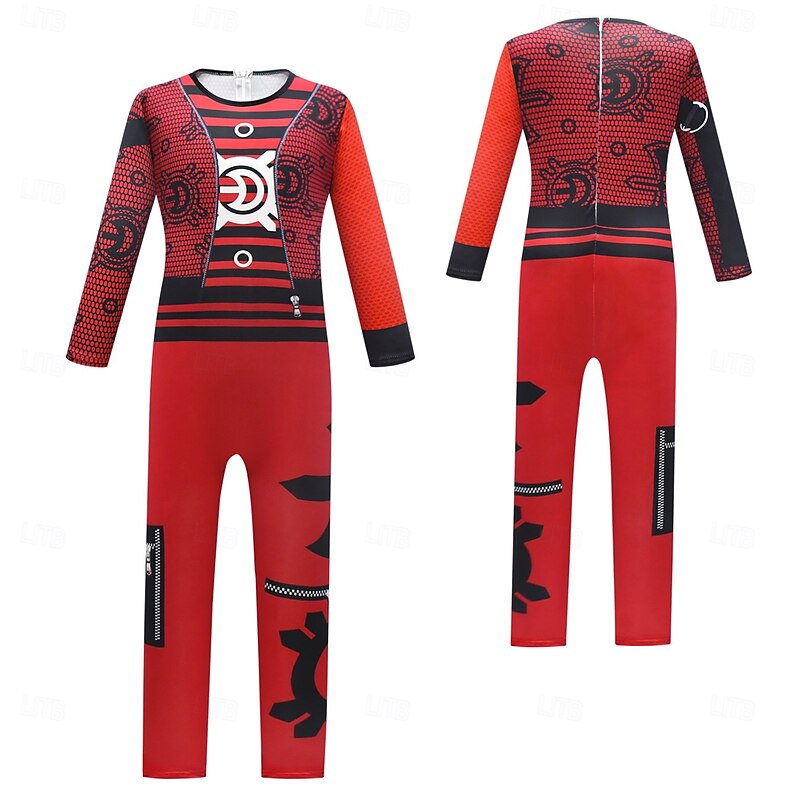 Zombie School Lord Zedd Zentai Suits Costume Cosplay Costume Movie Cosplay for Boys' Kid's Halloween Masquerade Performance Halloween - Main Image