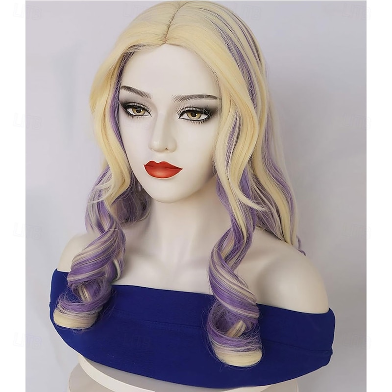 Zombies Addison Cosplay Wig Nova Addison Costume 3D Print Wristband Props for Halloween Party Accessories (Style 5 Medium)2