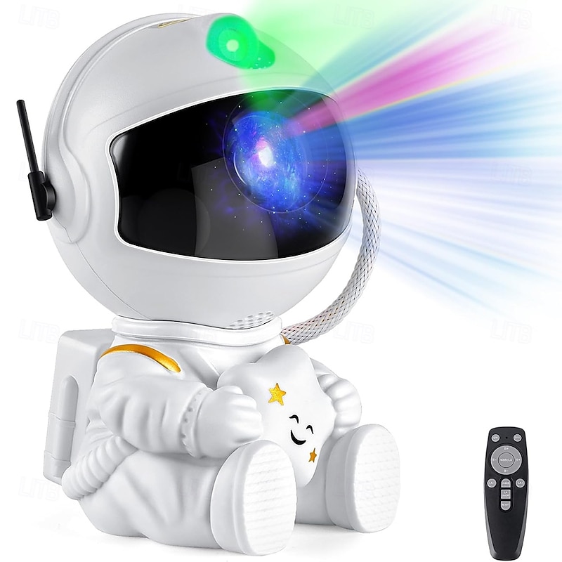 Astronaut Projector Star Projector Galaxy Light Night Light for Kids Light Projector for Bedroom Starry Nebula Ceiling LED Lamp with Remote