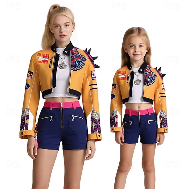 Korean Idol Inspired Pop Star Cosplay Costume Group Costume Fancy Dress Movie Cosplay for Women's Girls' Kid's Adults' Halloween Carnival Performance Comic Con Anime Expo2