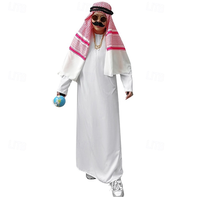 Arabian Princess Arabian Prince Halloween Dress Cosplay Costume Halloween Props Cosplay Adults' Men's Mardi Gras Performance Party Halloween Easy Halloween Costumes Dress Up
