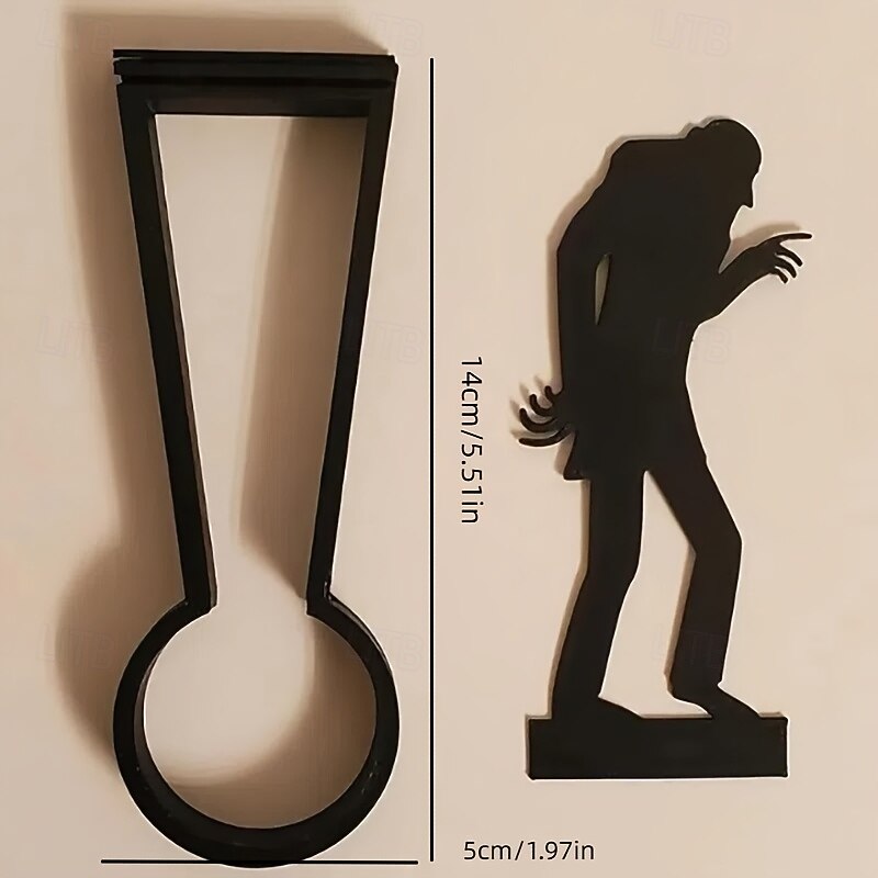 Nosferatu Metal Candle Shadow Holder, Gothic Horror Tealight Caster, Tabletop Shadow Play Decor for Party And Home Ambiance, Christmas, Halloween3