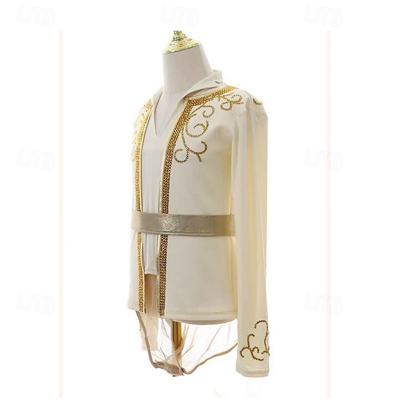 Figure Skating Dress Women's Girls' Ice Skating Dress Light Yellow Patchwork Thumbhole Mesh Spandex Stretchy Training Practice Professional Skating Wear Thermal Warm Crystal / Rhinestone Long Sleeve