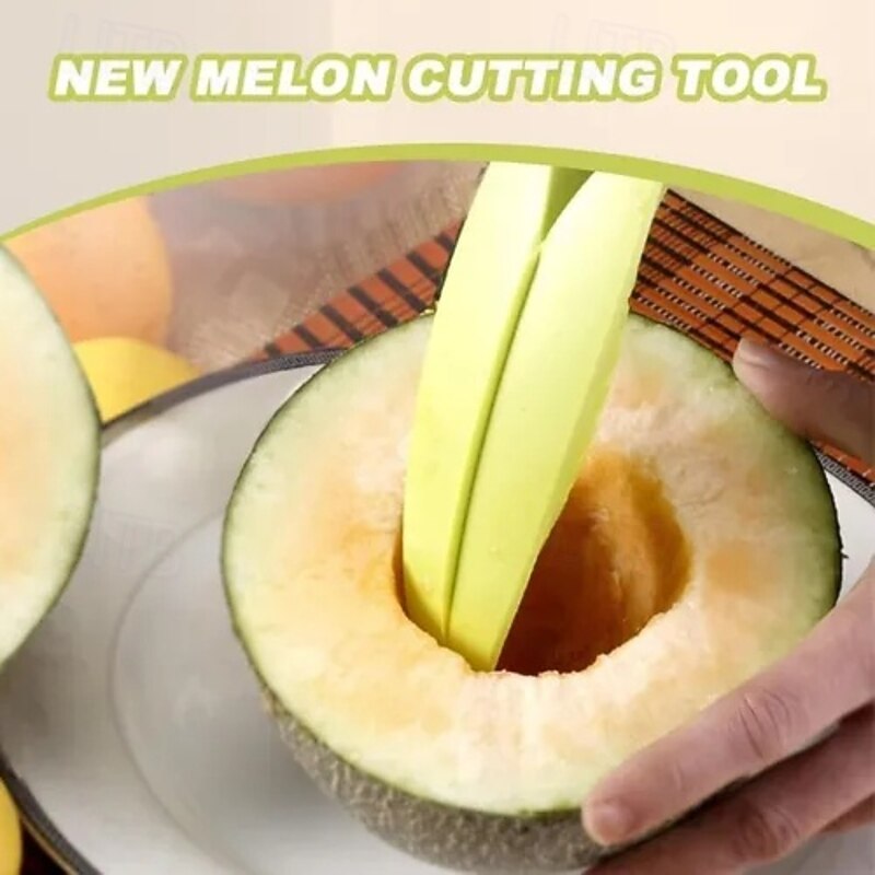 Melon Knife, Cantaloupe Melon Cutter, Fruit Knife Cutter4
