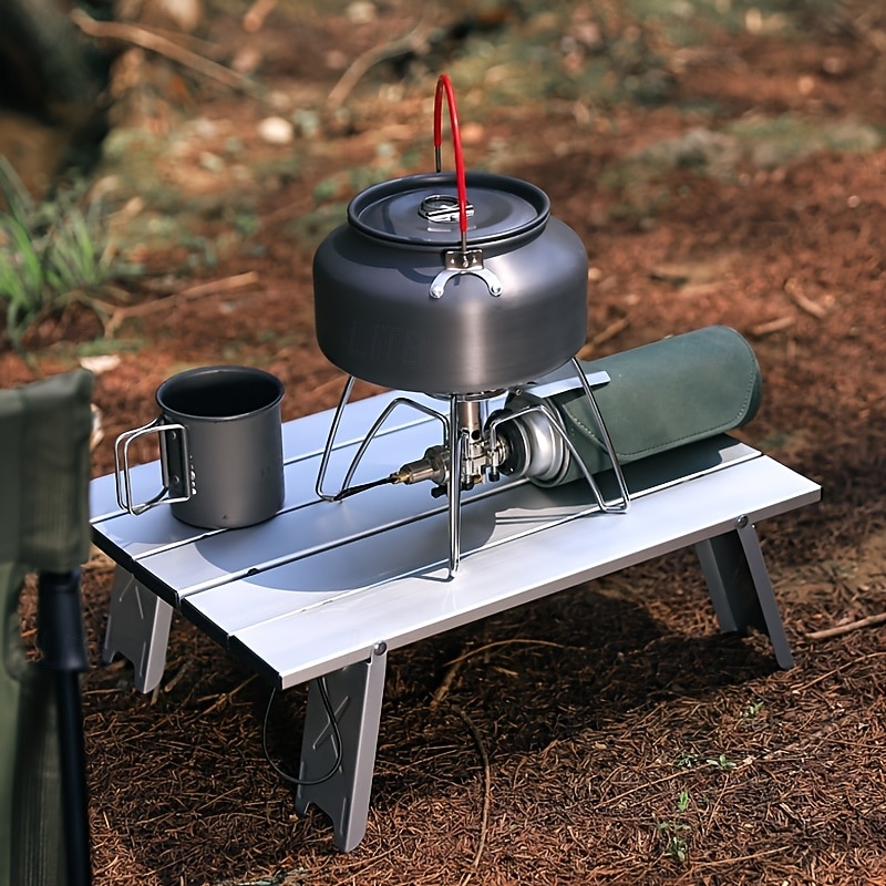 Lightweight Aluminum Alloy Portable Mini Folding Table - Ideal for Outdoor Activities and as a Folding Desk