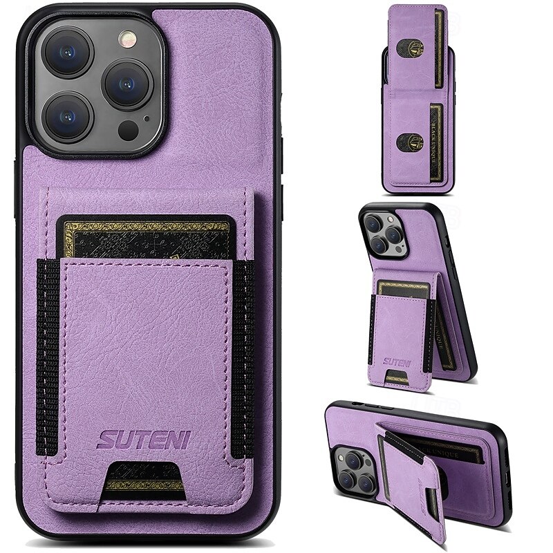 Phone Case For iPhone 17 Pro Max 17 Air 16 16 Plus iPhone 16 Pro 16 Pro Max 15 15 14 Pro Max Plus 14 Plus 13 Pro Max Wallet Case with Stand Holder Card Slot Shockproof Retro TPU PU Leather3