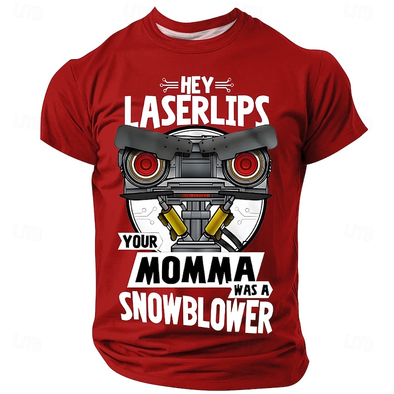 Men's Funny Johnny 5 Laserlips T-Shirt - 