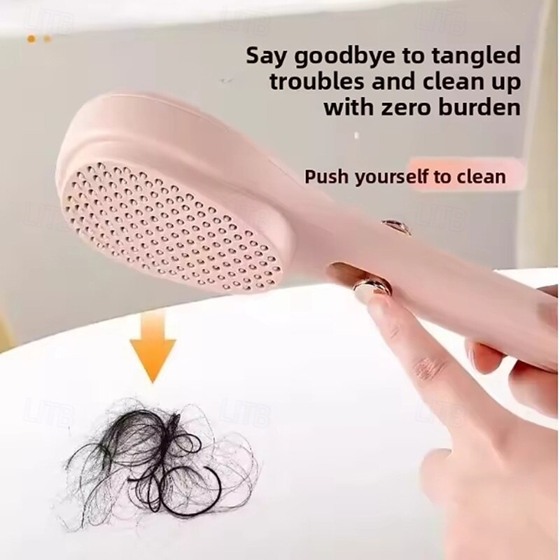 Relaxing Elastic Massage Comb Portable Hollow Hair Combs Scalp Massage Brush Salon Styling Tools Solid Color Circular Hair Brush4