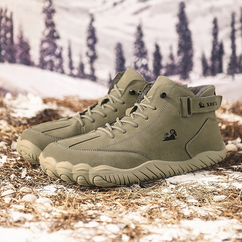 Men's Military Tactical Combat Boots in Khaki – Lightweight Anti-Slip Outdoor Boots for Hiking, Army Training and Adventure Sports3