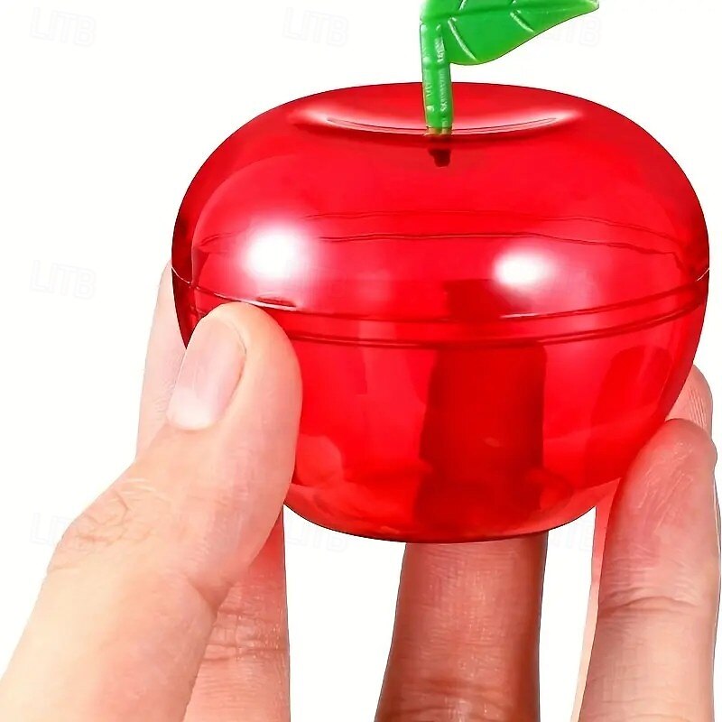 10PCS Apple Plastic Candy Containers, Decorative Snow White-Themed Party Favor Bags, Teacher Classroom Supplies, Holiday Candy Bags for Halloween, Christmas and Seasonal Decorations3