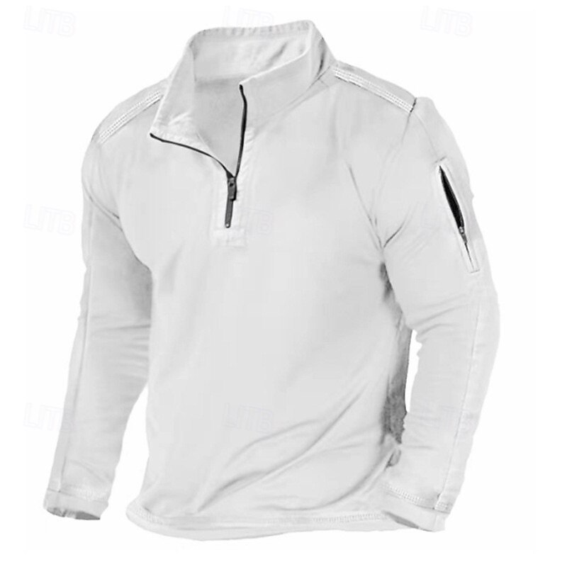 Men's Pullover Black White Navy Blue Blue Khaki Lapel Plain Patchwork non-printing Polyester Casual Fall & Winter Clothing Apparel Hoodies Sweatshirts