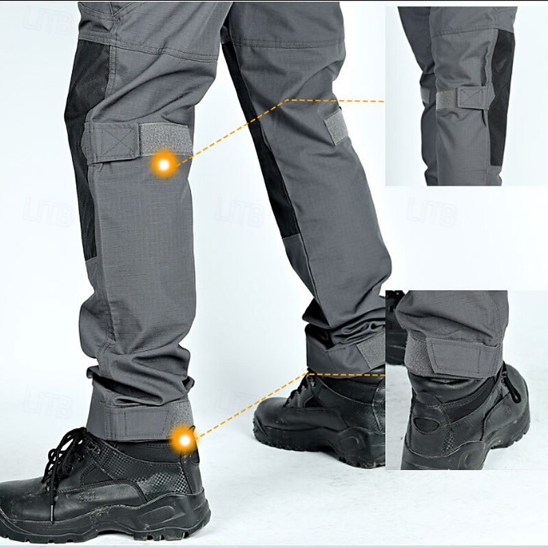 Men's Cargo Pants Tactical Pants Trousers Hiking Pants Buttons Multi Pocket Camouflage Wearable Outdoor Daily Camping & Hiking Fashion Classic Green Camouflage Green3