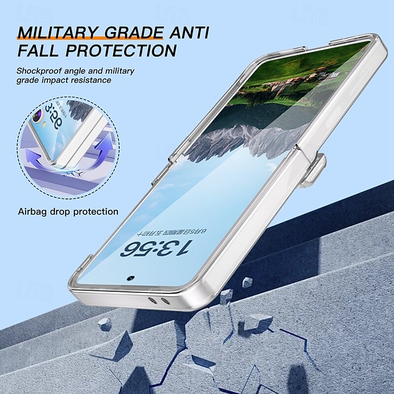 Phone Case For Samsung Galaxy Z Flip 7 Back Cover Shockproof Retro PC