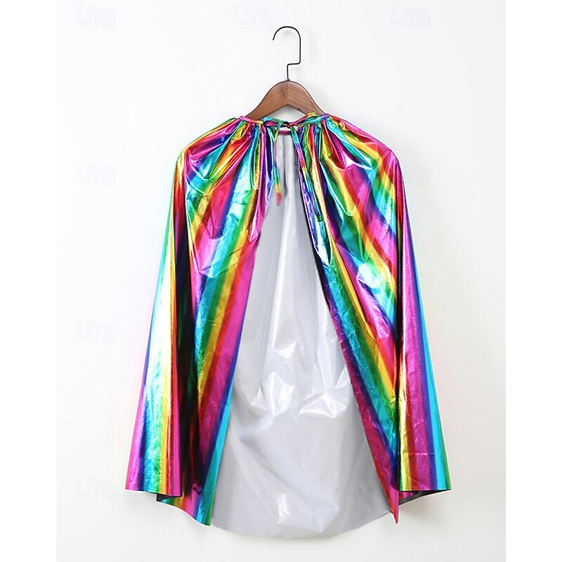 Kids Girls' Halloween Cape Solid Color Fashion Outdoor Coat Outerwear 4-12 Years Fall Silver Black Pink4