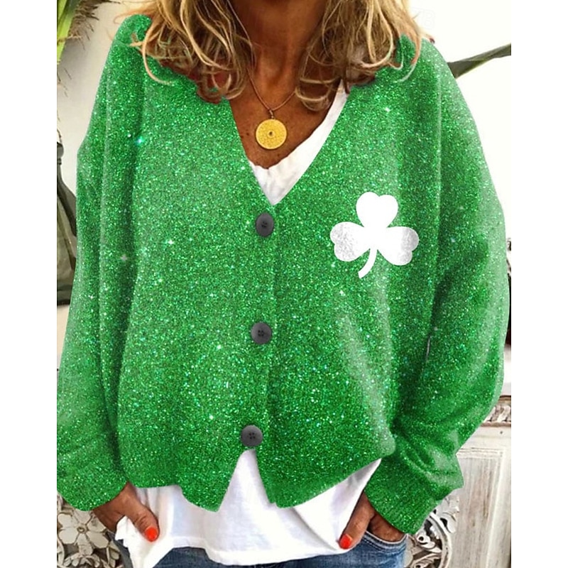 Women's Coat Casual Jacket Warm Comfortable Print Fashion Modern Casual Floral Going out Weekend Single Breasted Regular V Neck Regular Fit Long Sleeve Outerwear Yellow Pink Green Fall Winter4