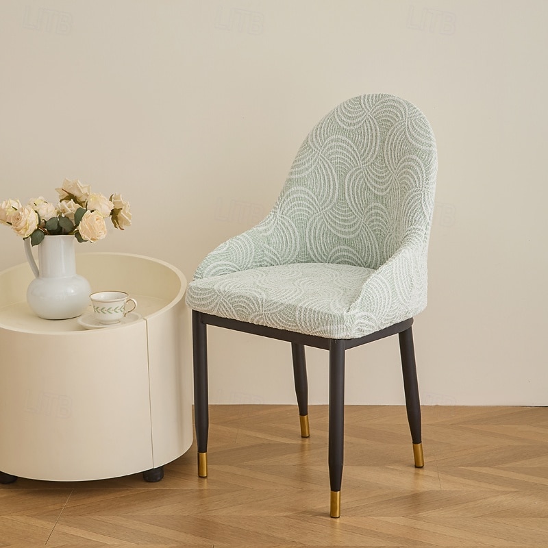 Dining Chair Covers for Home Polar Fleece Fabric Stretch Slipcovers Soft Warm Seat Covers Fitting Most Chairs, Machine Washable3