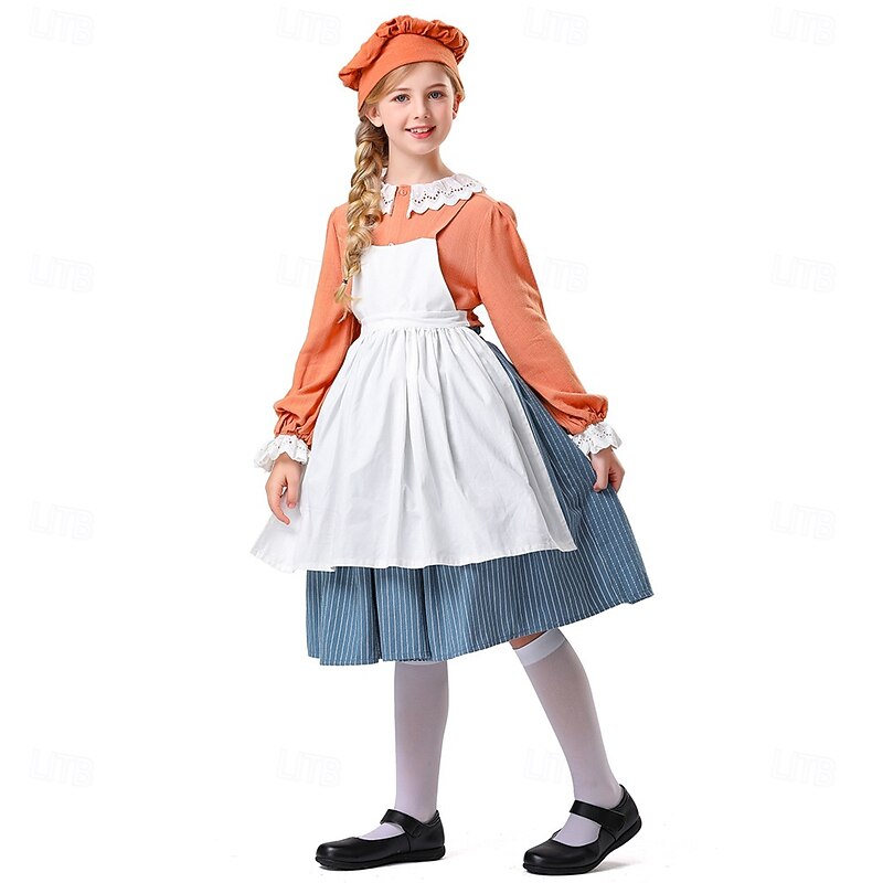 Halloween Masquerade Halloween Kid's Girls' Halloween Children's Day Masquerade Performance Halloween Easy Halloween Costumes Dress Up