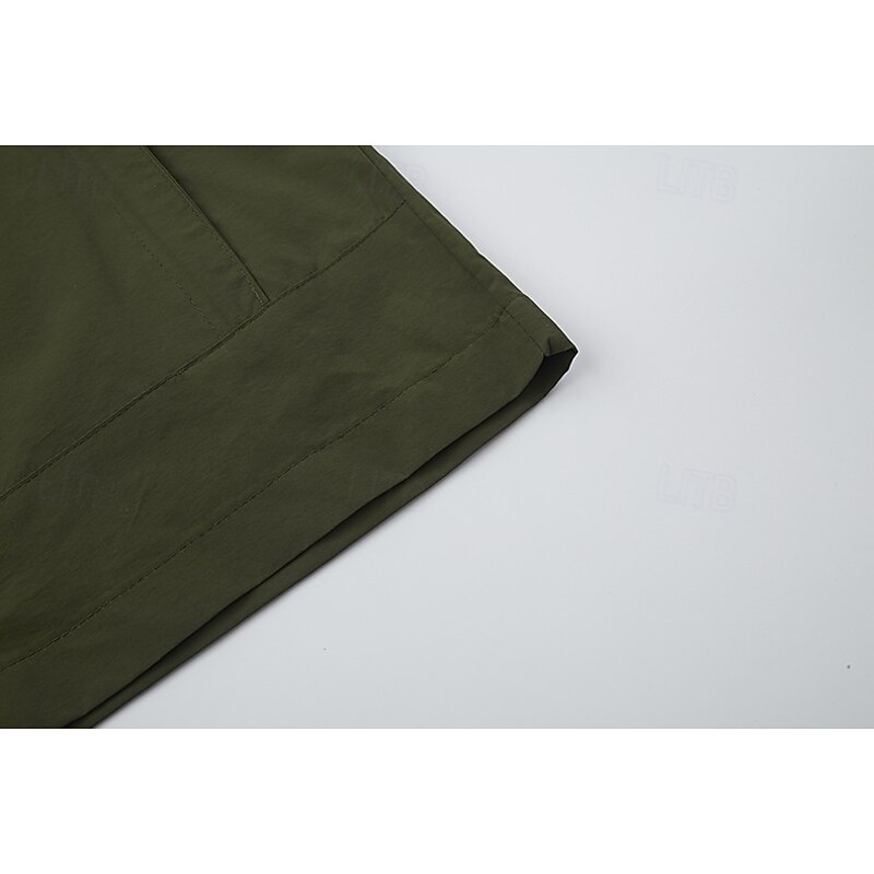 Men's Outdoor Jacket Tactical Jacket Windcheater Jacket Street Casual Waterproof Windproof Pocket Spring Fall Solid Color Casual Turndown Regular Black Navy Blue Khaki Army Green Dark Gray Jacket3