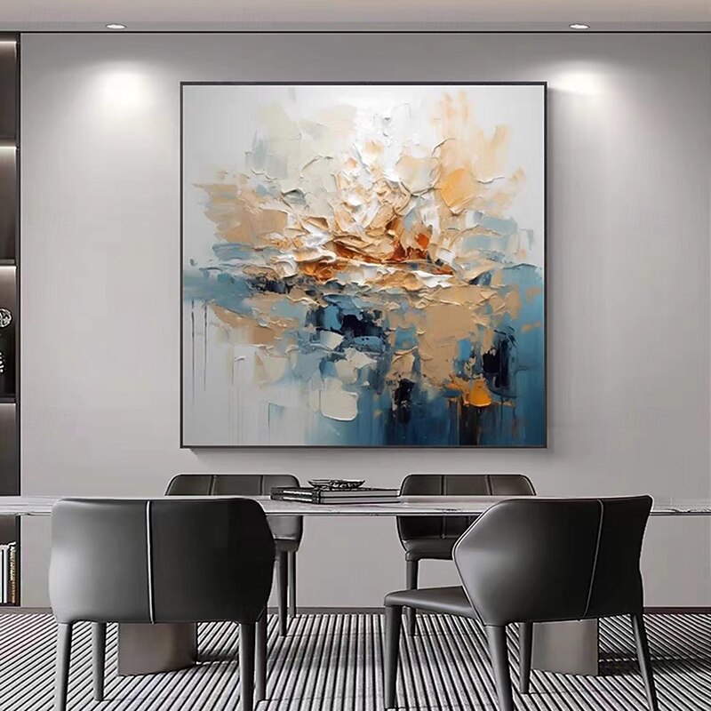 Mintura Handmade Simplicity Abstract Oil Paintings On Canvas Wall Art Decoration Modern Picture For Home Decor Rolled Frameless Unstretched Painting2
