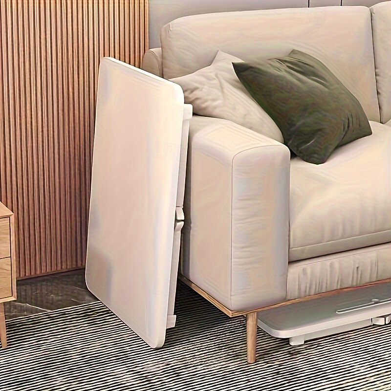 One Folding Table/Folding Study Desk/Student Study Desk/Laptop Desk/Couch Table/Bedside Table - Size 60cm/23.62in*40cm/15.75in*28cm/11.02in - Suitable for Bedroom, Living Room, Office, and Study4