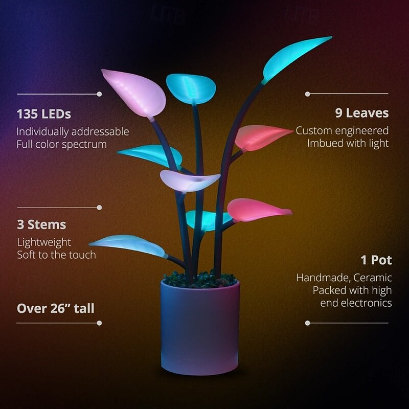 Magical LED House Plant - Light up Artificial Plants Bonsai Houseplant Lighted Artificial Plants Decorative Fairies Bonsa Light Decoration3