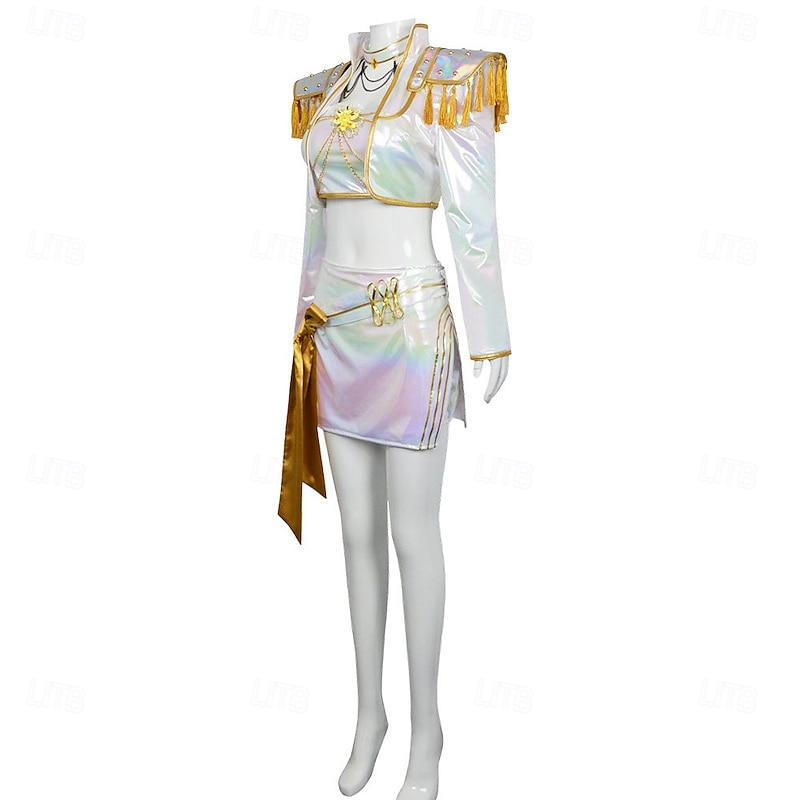 Korean Idol Inspired Idol Pop Star Costume Fancy Dress Virtual Idol Movie Cosplay for Women's Girls' Adults Halloween Carnival Performance Comic Con Anime Expo4