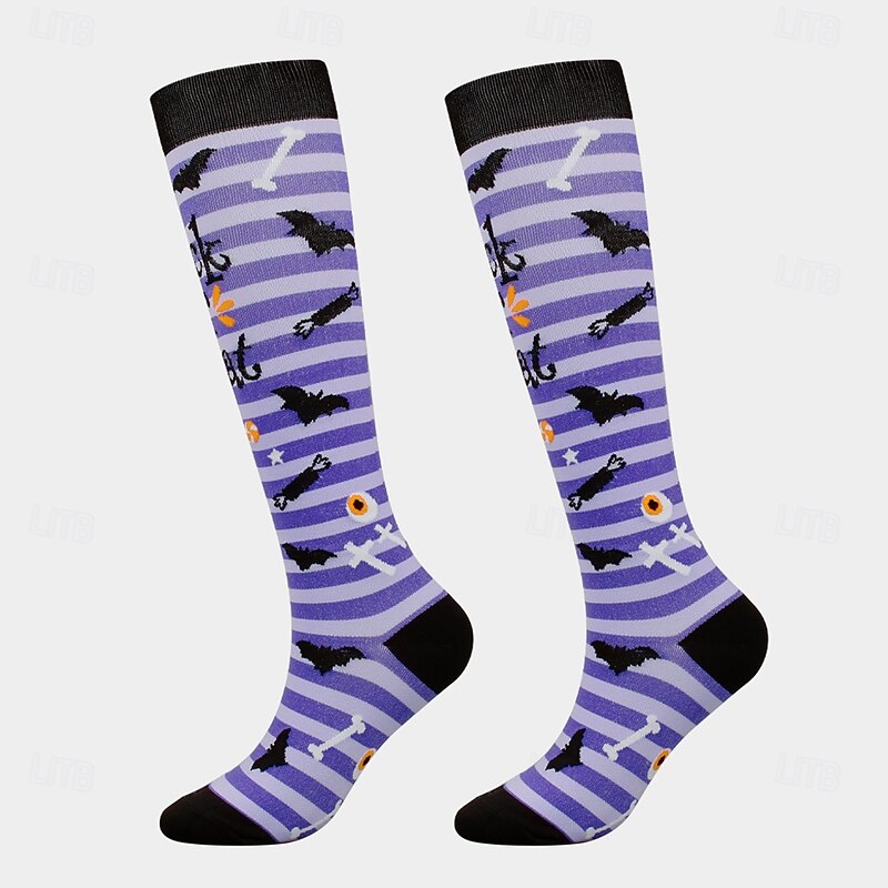 Halloween Novelty Ankle Socks, Funny Unisex Sports Leg Socks, Holiday-Themed Compression Socks for Men and Women2