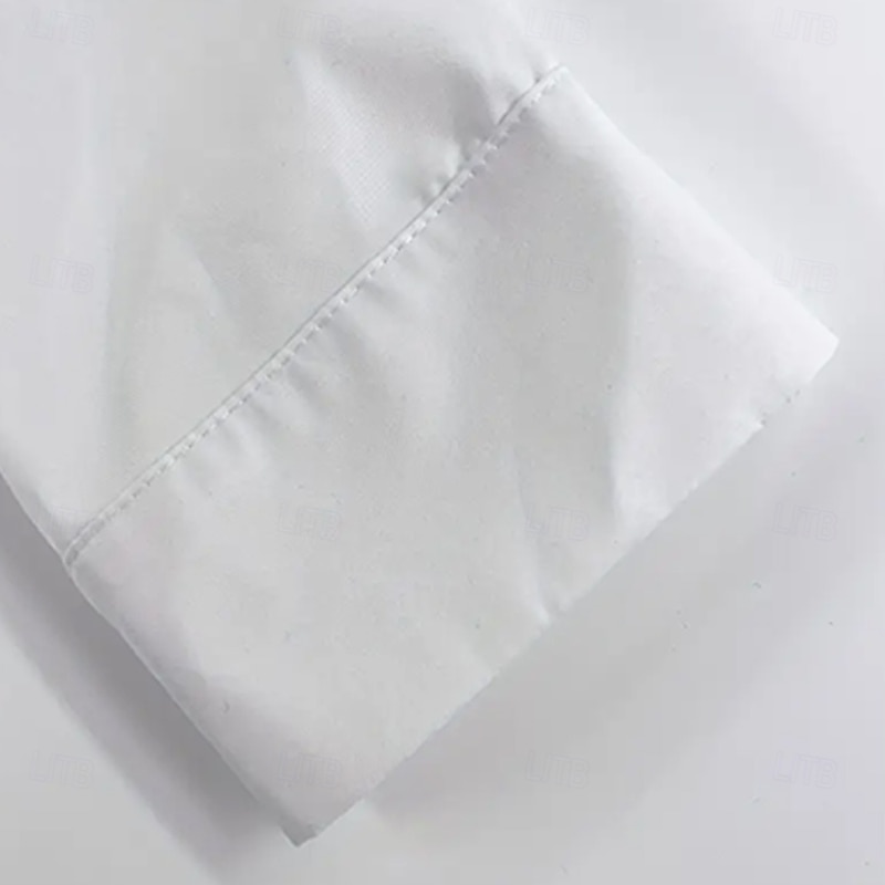 Men's Scroll Floral Print Ethnic Shirt Western Shirt Cowboy Shirt Long Sleeve Vintage Retro Outdoor Vacation Spring Fall Turndown 3D Print Linen Like Shirt White3