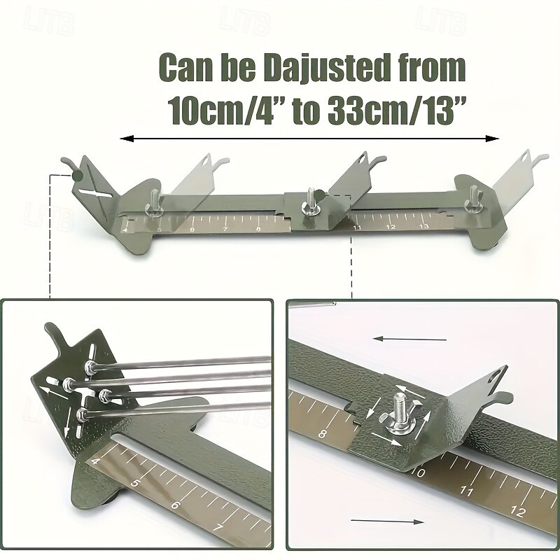 DIY Paracord Metal Weaving Frame - Handmade Outdoor Leisure Bracelet Maker Tool - Includes 2 Random Color Ropes4