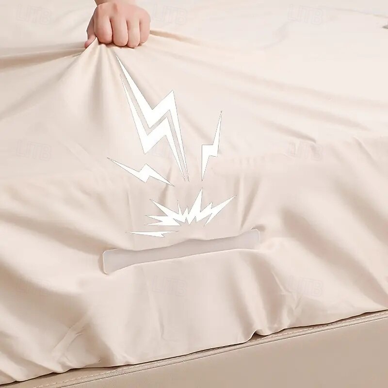 4pcs White Foldable Rotating Bed Sheet Clips Adjustable Rotating Bed Stabilizer for Pressure Relief, Secure Fit, Space-Saving Design for All Beds & Mattresses4
