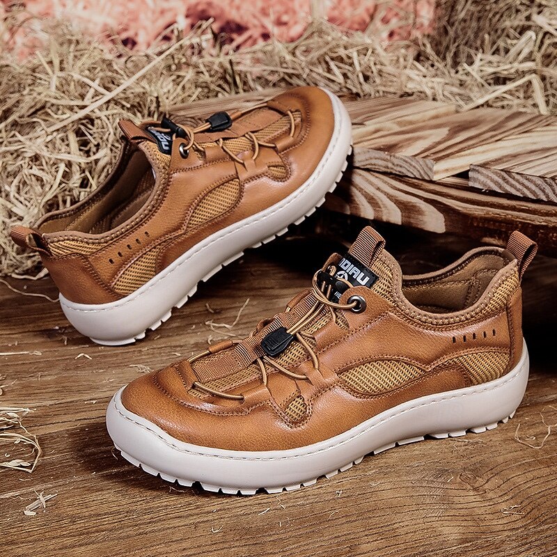 Men's Brown Outdoor Sneakers – Durable Hiking Shoes with Breathable Mesh for Outdoor Adventures, Travel and Weekend Getaways3