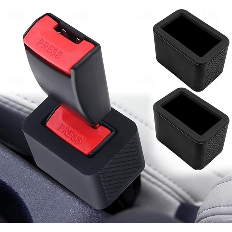 2PCS Seat Belt Buckle Booster Set, Makes Receptacle Stand Upright for Easy Access, Universal Vehicle Seatbelt Buckle for Kids