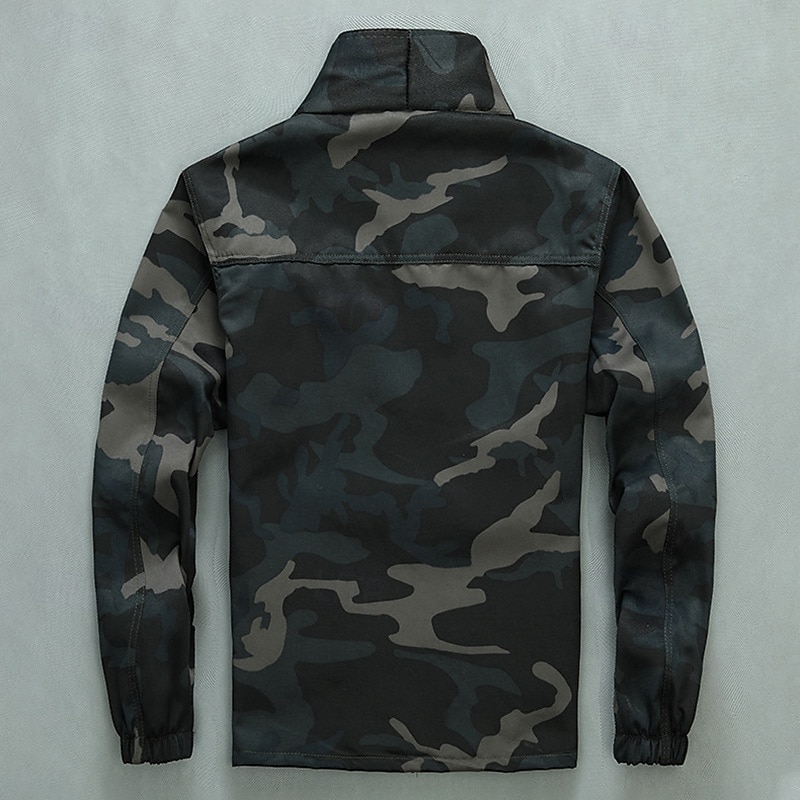 Men's Puffer Jacket Hiking Set Fleece Set Winter Outdoor Waterproof Windproof Top Black Green3