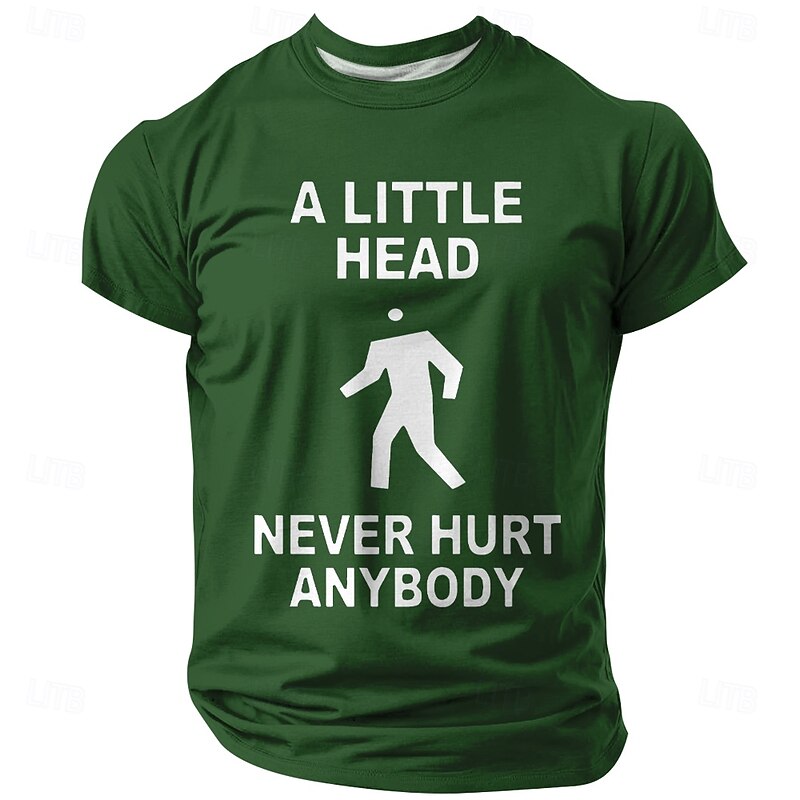 Funny Men's Graphic T-Shirt - "A Little Head Never Hurt Anybody" Innuendo Humor Tee3