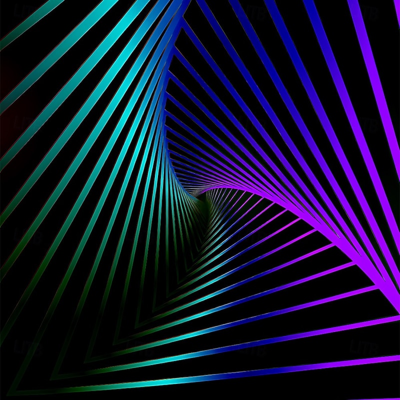 Men's 3D Geometic Polo Long Sleeve Polo Shirts Lapel Casual Outdoor Street Athleisure Daily Wear 3D Print Buttons Spring Fall Winter Lake blue Red Green4