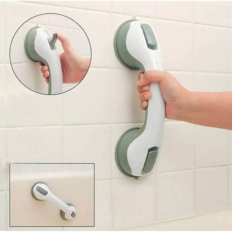 2 Pack Grab Bars Support Handle for Bathtubs and Showers, Shower Handle Strong Suction Shower Bar, Safety Bars for Shower Chair, Bathroom Grab Bar for Senior4