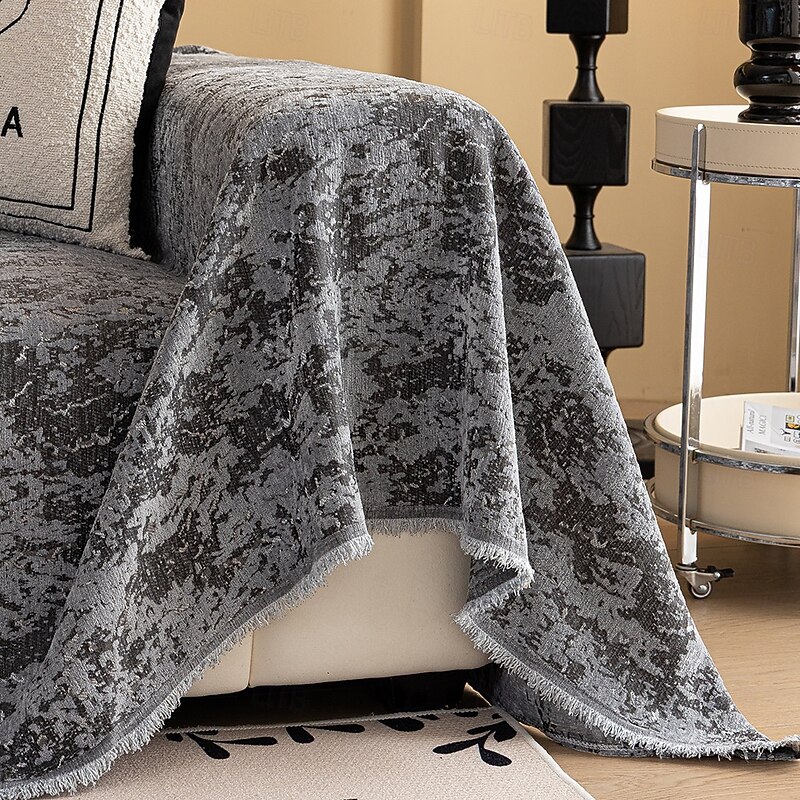 Chenille Couch Cover for Pets, Pet Friendly All-Season Full-Cover Sofa Throw Blanket, Anti-Scratch Non-Slip Sofa Protector, Decorative Slipcover for Living Room4