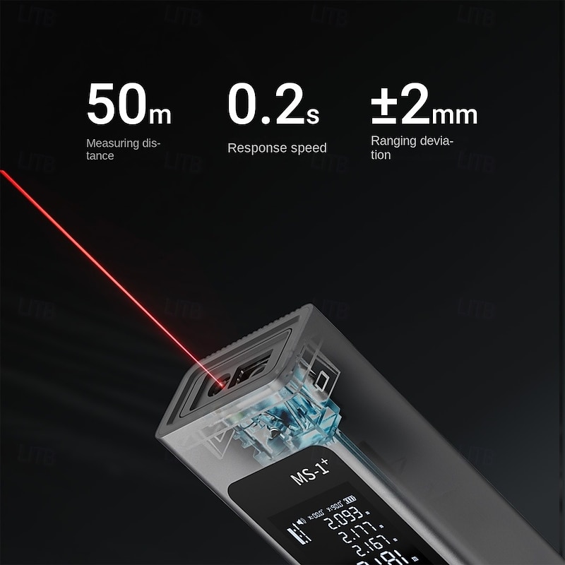 Protap Mini Laser RangefinderLightweight and Portable LCD DisplayDistance Meter Ultra-long Battery Life Laser Type MS-13