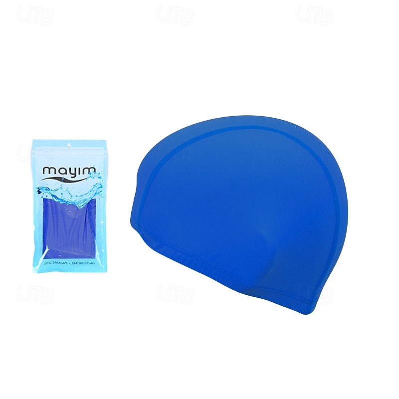 Silicone Swim Cap for Adults Chinlon Extra Room Fit Comfortable Chlorine Resistant & Hypoallergenic Swimming Surfing4