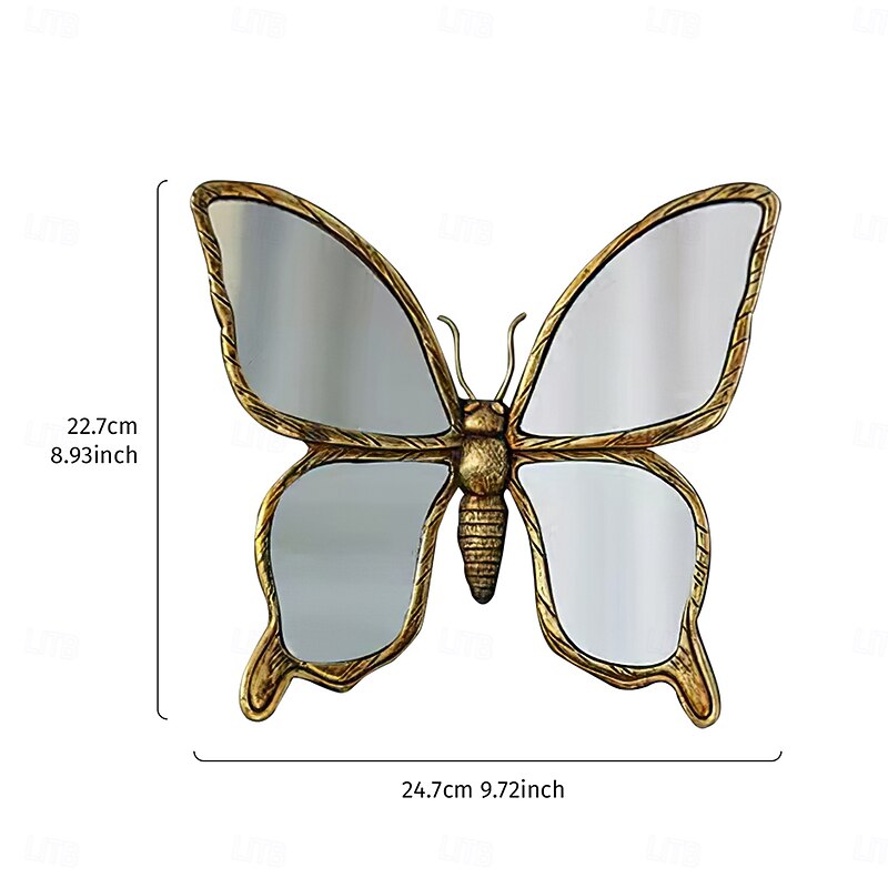 Vintage Distressed Resin Butterfly & Dragonfly Wall Hangings – Creative Living Room Background Wall Decor & Home Art Crafts2