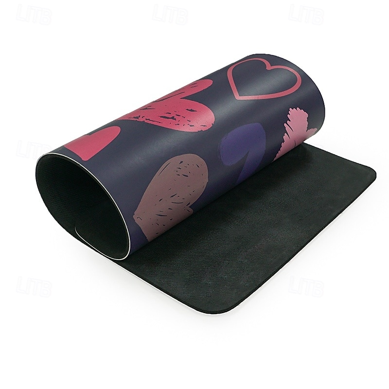 Exercise Yoga Mat 64*33 cm Durable PU(Polyurethane) for Exercise & Fitness Pilates Black4