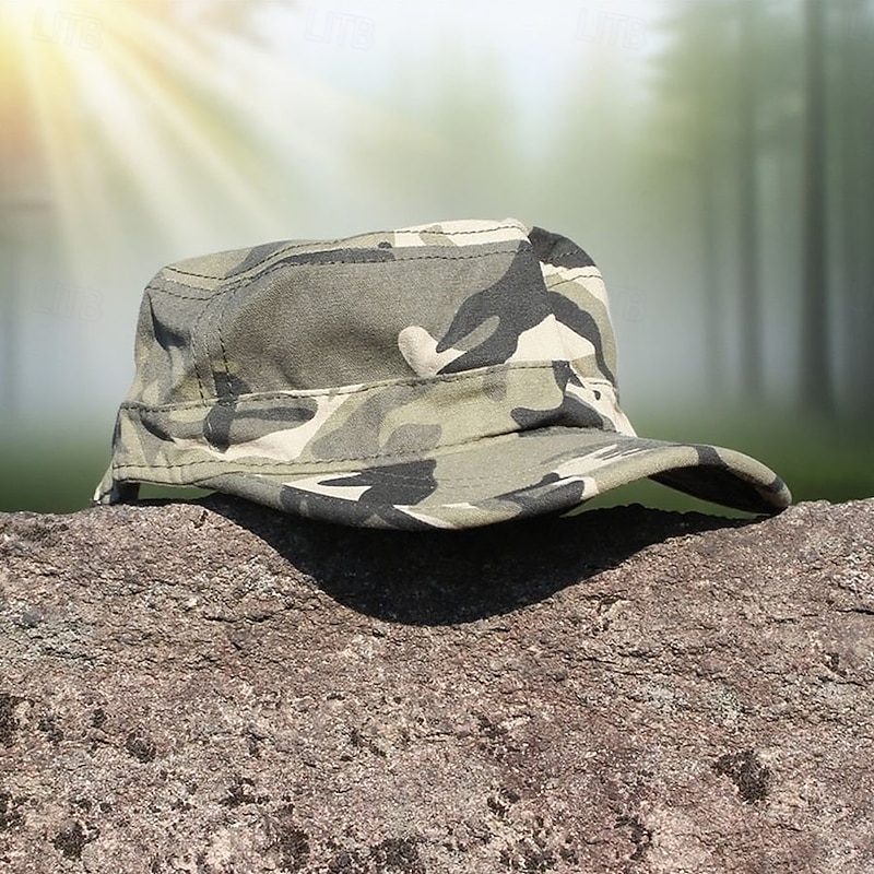 Men's Baseball Cap Sillver Gray Cotton Modern Contemporary Military Outdoor Sports & Outdoor Cycling / Bike Army Outdoor Casual / Daily Convenient