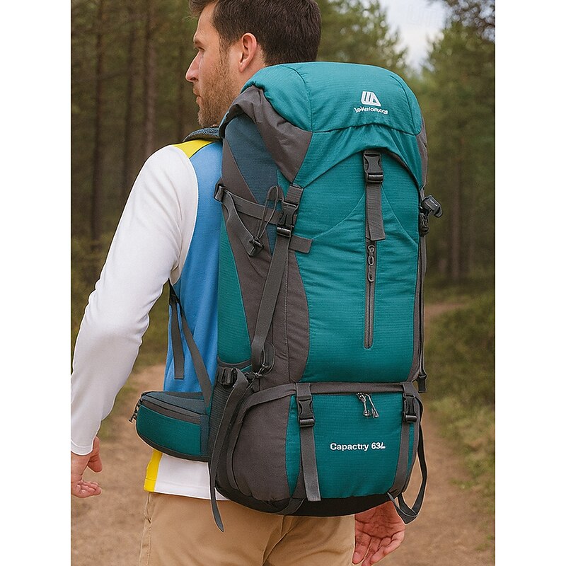 Men's Waterproof Hiking Backpack - Large capacity, Durable and comfortable, With adjustable shoulder straps, Ideal for outdoor adventures and backpacking2