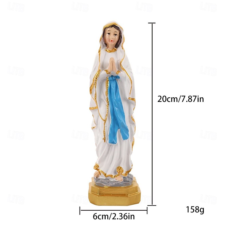 Christmas Nativity Figurine, Resin Mary Statue, Holy Family Decoration, Religious Christmas Decor, Nativity Manger Figurine2