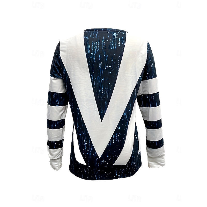 Women's Pullover Sweatshirt Zip Up Sweatshirts Graphic Geometric Striped Fashion Casual Long Sleeve Crew Neck Regular Tops Street Dailywear Zipper Half Zip Print Black Blue Green Spring Fall Winter2